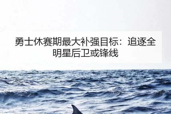 勇士休赛期最大补强目标：追逐全明星后卫或锋线